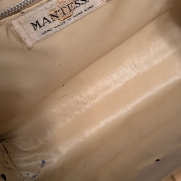 VINTAGE Mantessa 1960s dual sided purse - straw wicker handbag - Golden Girls - Picture 13 of 16